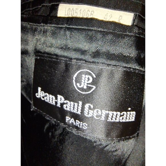 Jean Paul Germain Mens Wool Blazer Size 42R Black Classic Single Breasted Jacket - Picture 7 of 8